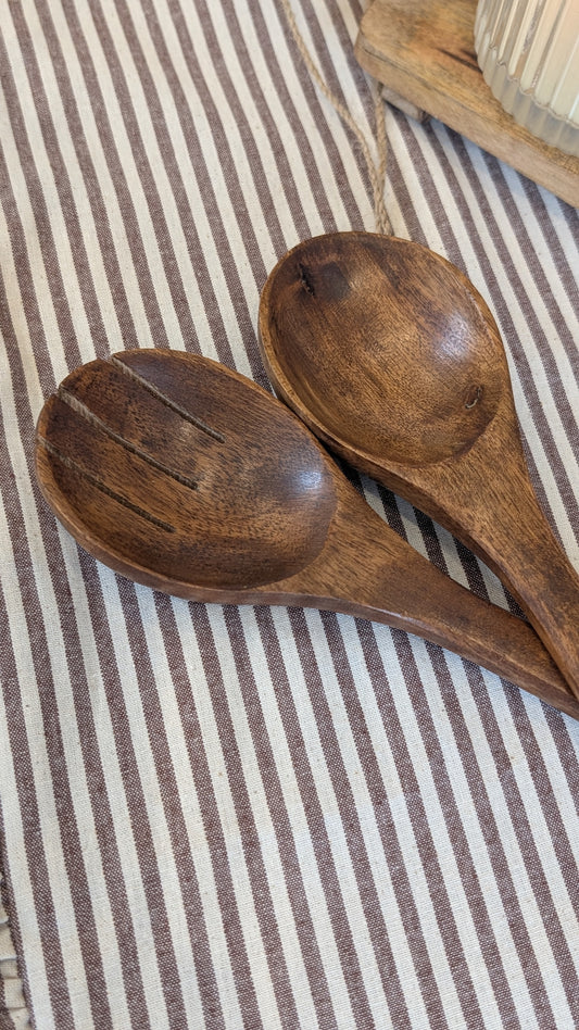Wooden Salad Servers