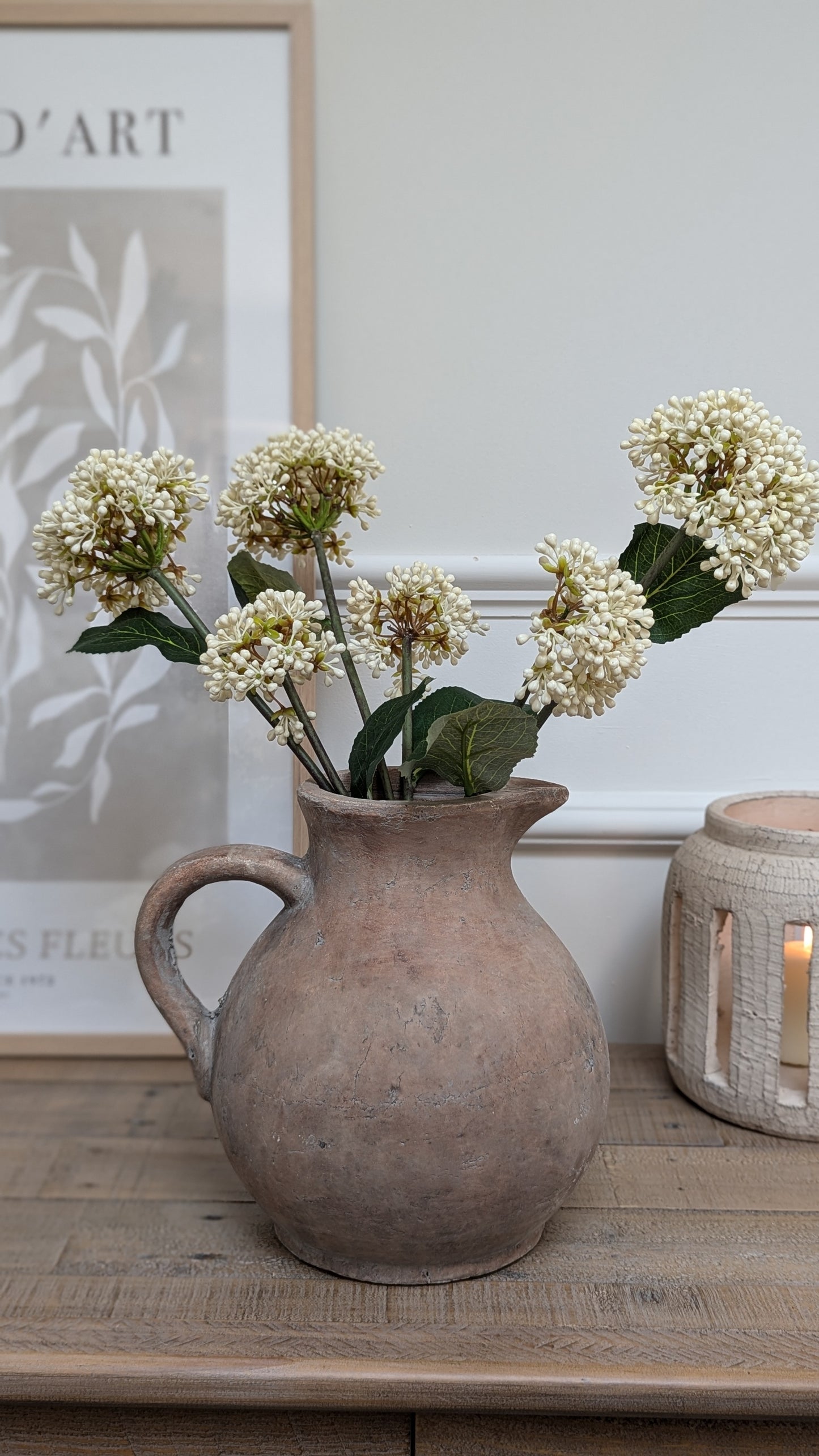 Rustic Brown Jug Vase