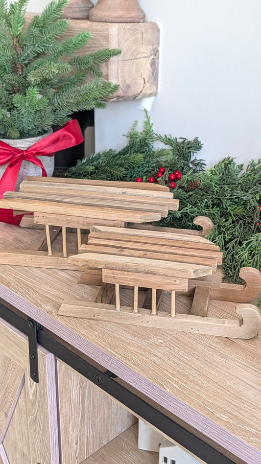 Rustic Wooden Sleighs