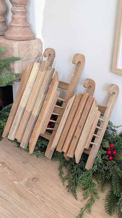 Rustic Wooden Sleighs