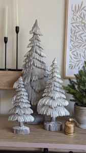 Snowy Carved Trees