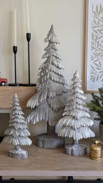 Snowy Carved Trees