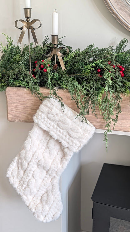 Faux Fur Stocking