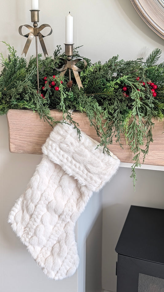 Faux Fur Stocking