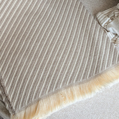 Neutral Stripe Throw