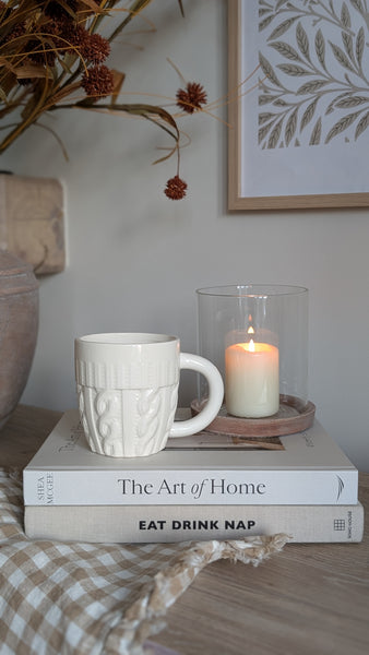 Cream Sweater Coffee Mug