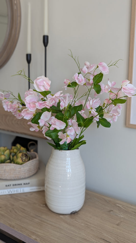 Pale Pink Sweetpea Stems
