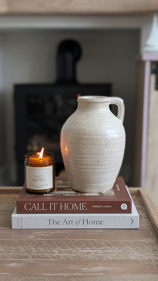 Rustic Glazed Jug Vase