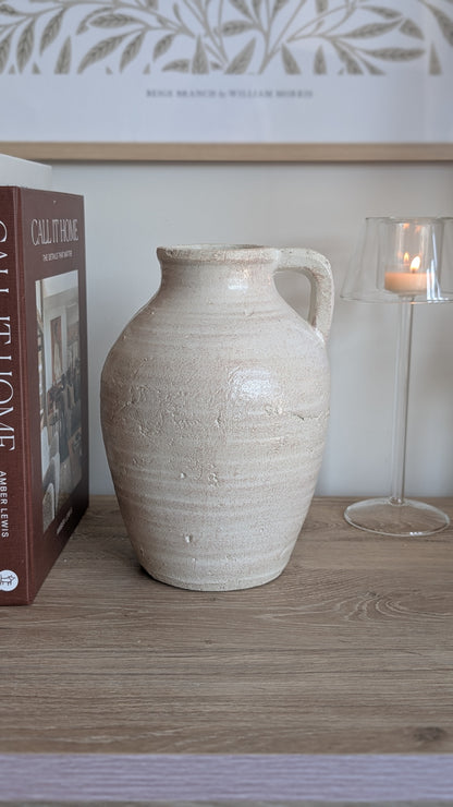 Rustic Glazed Jug Vase