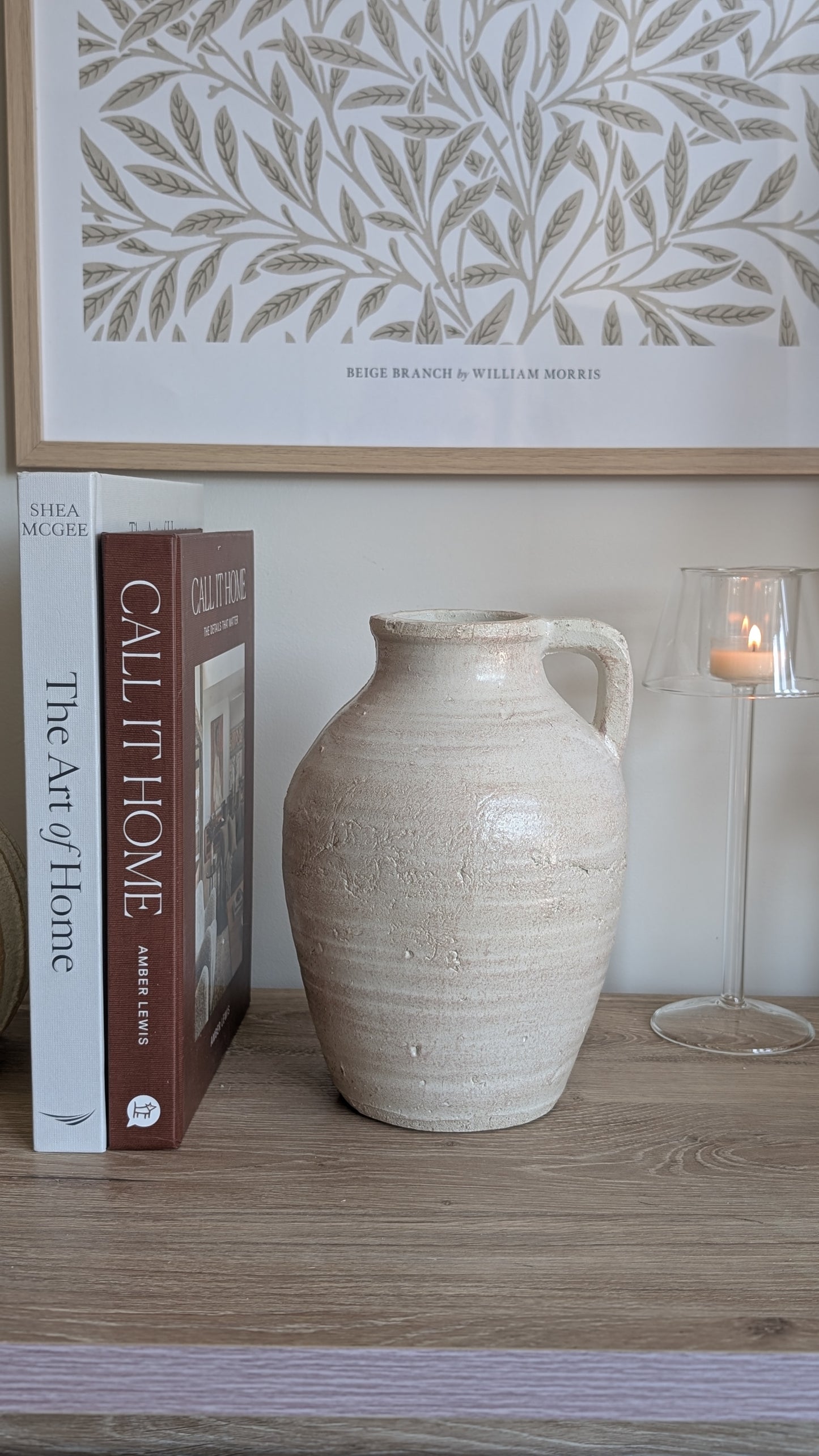 Rustic Glazed Jug Vase