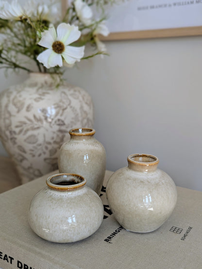 Trio of Mini Vases