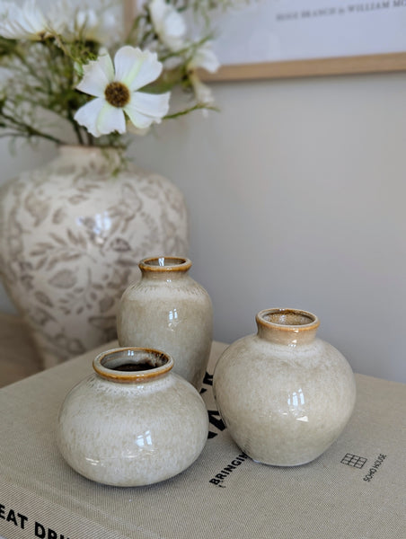 Trio of Mini Vases