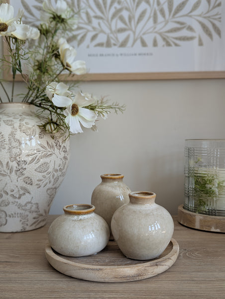 Trio of Mini Vases