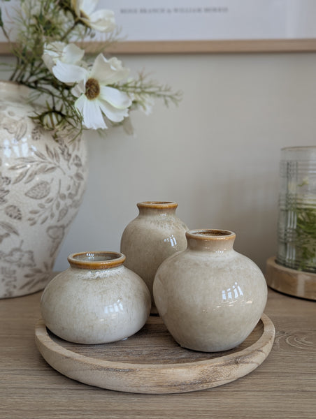 Trio of Mini Vases