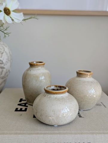 Trio of Mini Vases