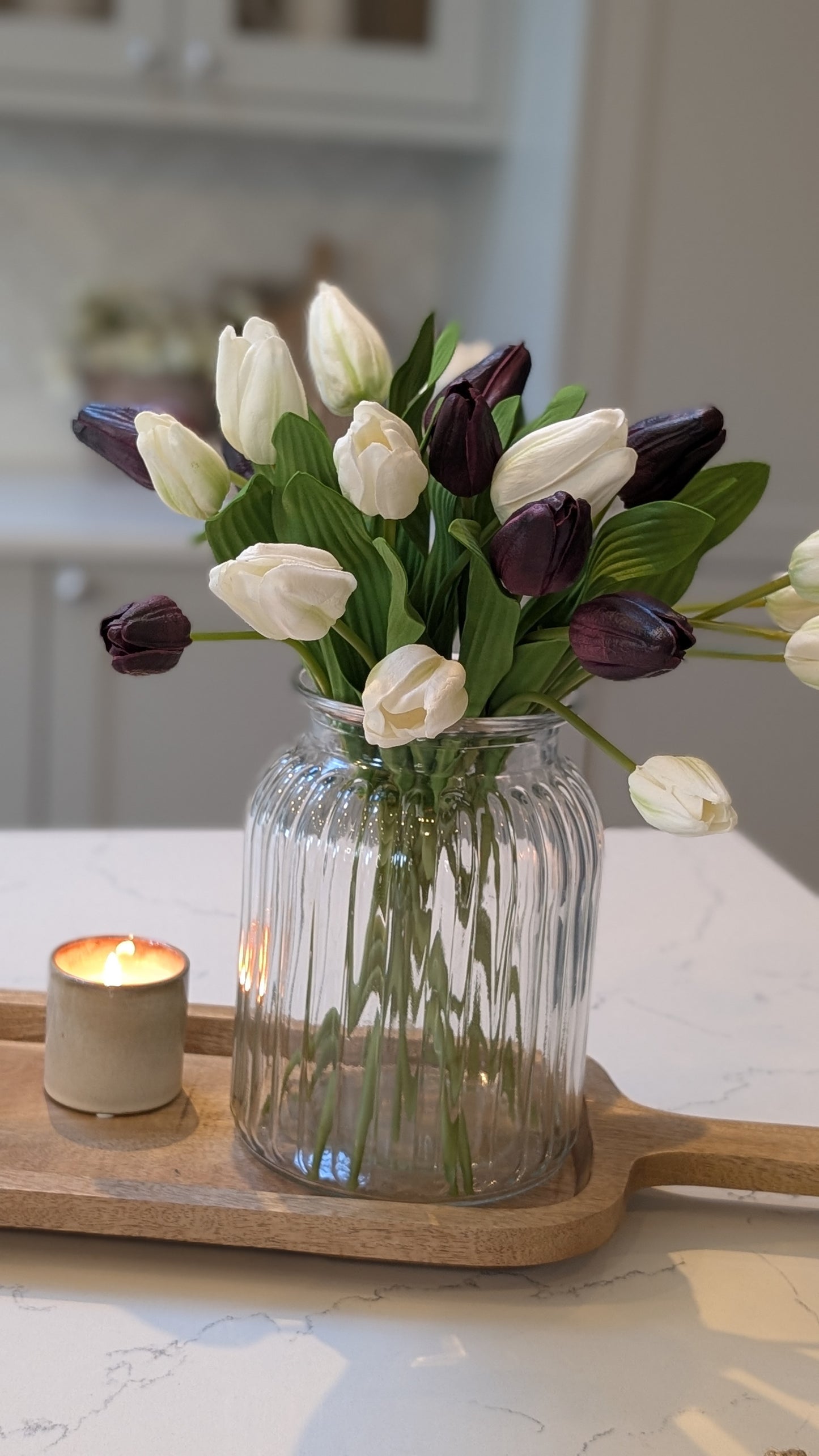 White Tulip Bunch