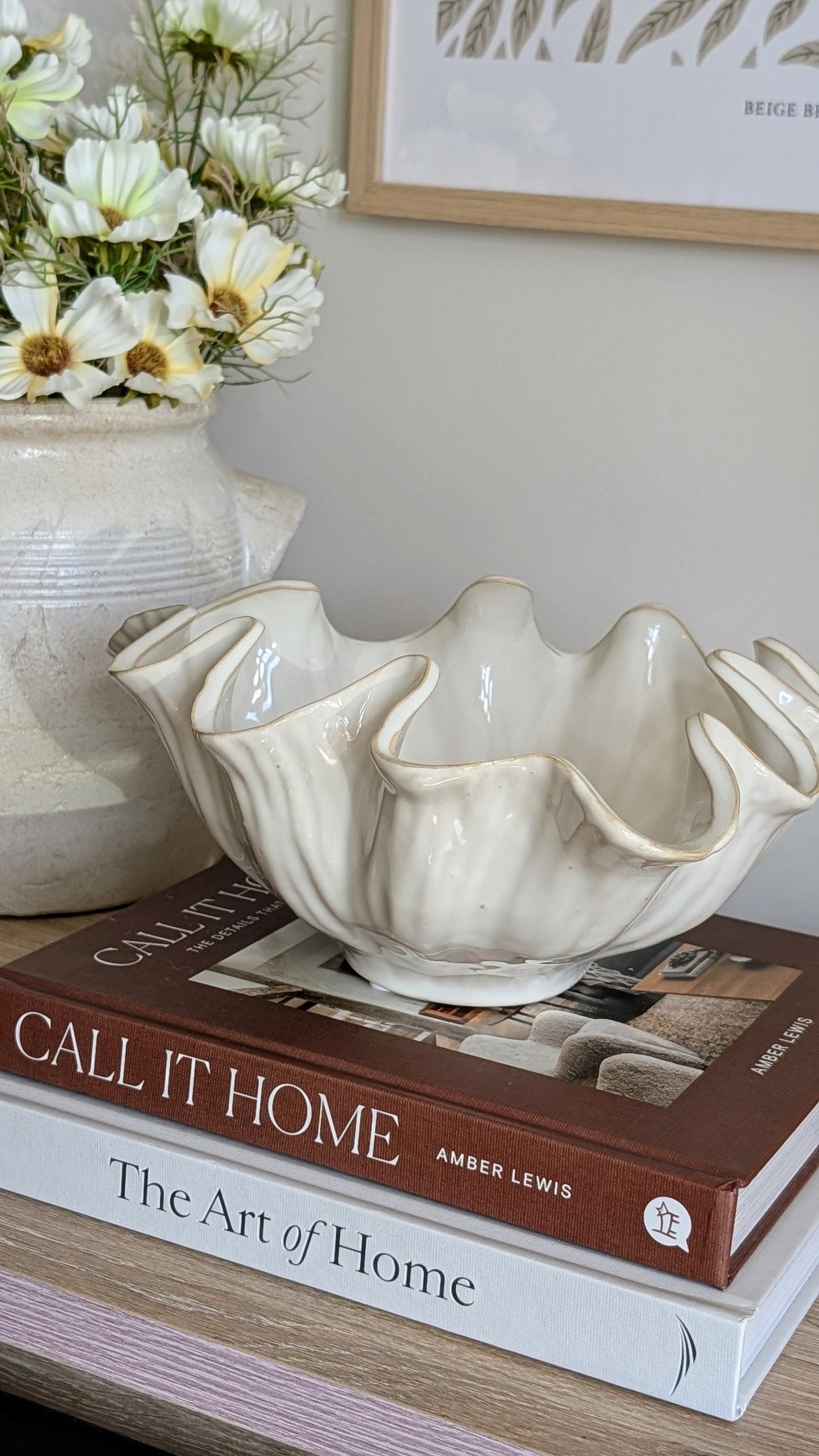 Waved Glazed Bowl