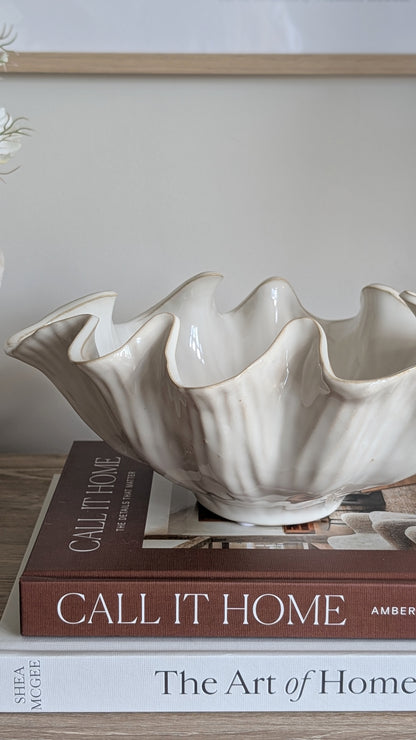 Waved Glazed Bowl