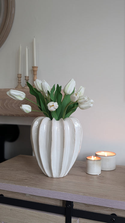 White Tulip Bunch