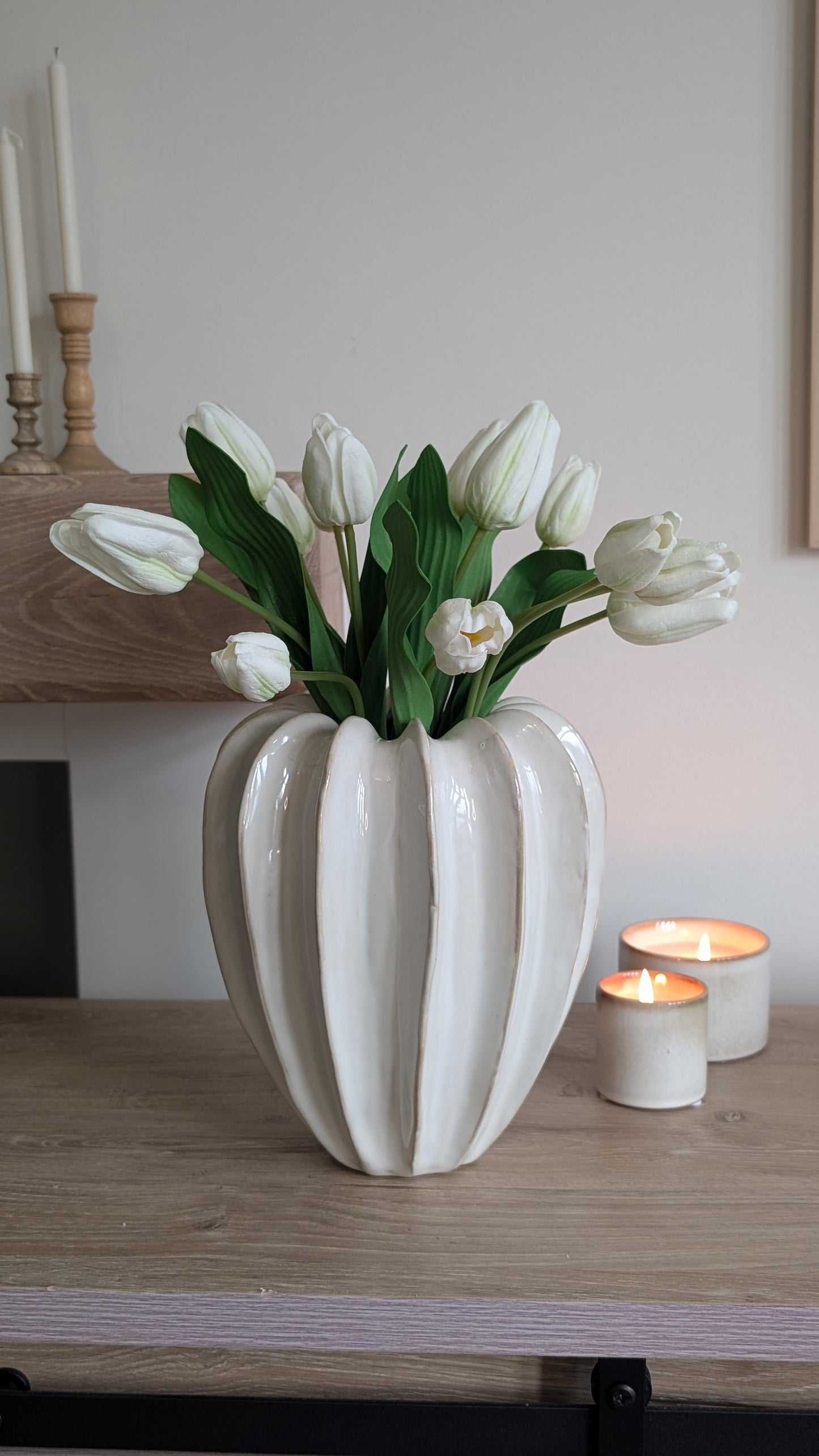 White Tulip Bunch