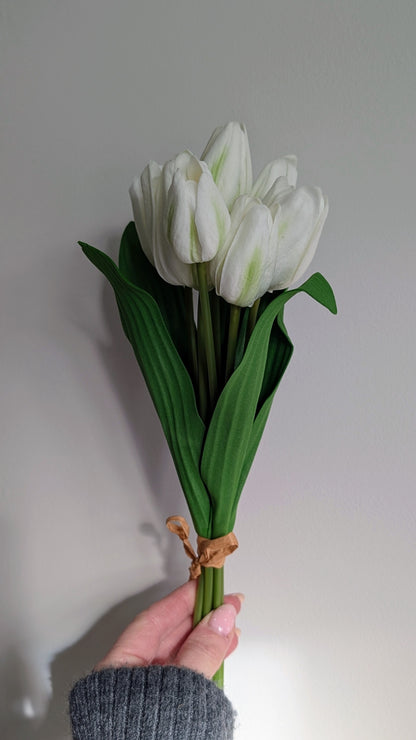 White Tulip Bunch
