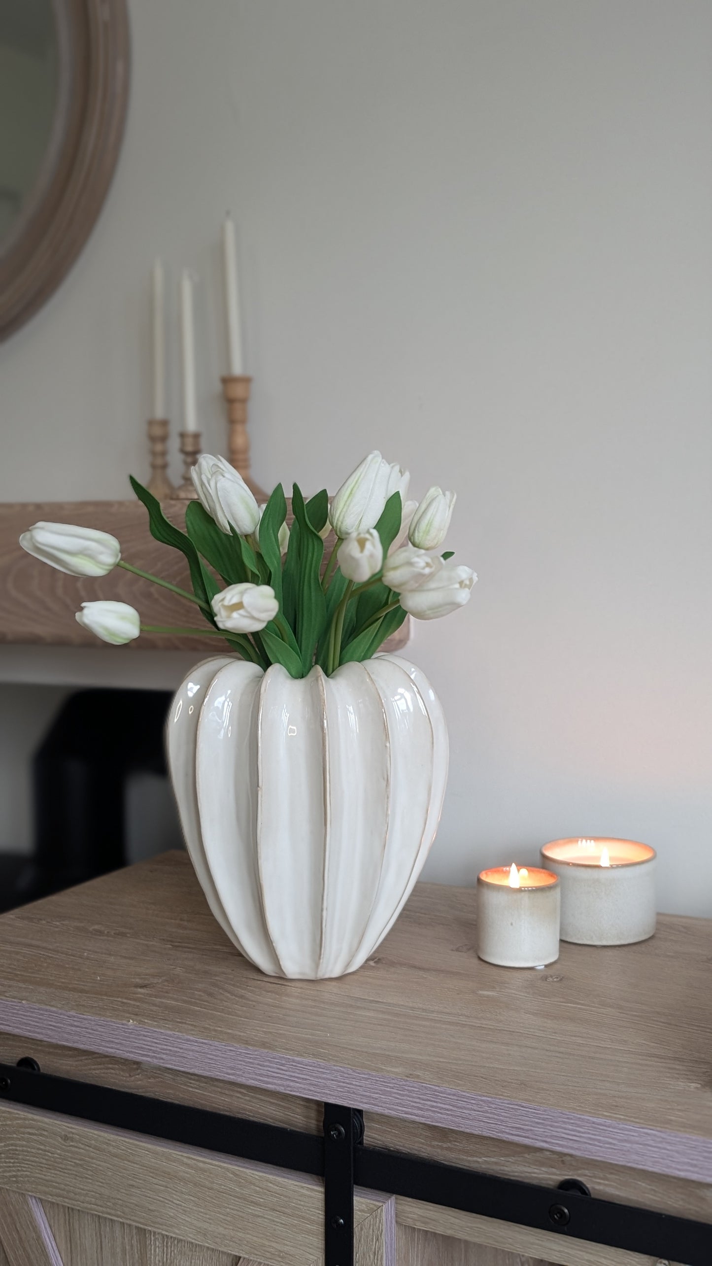 White Tulip Bunch