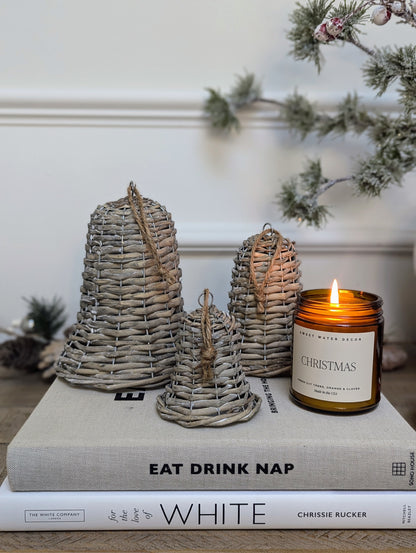 Wicker Bell Decoration