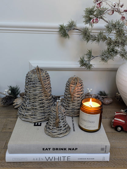 Wicker Bell Decoration