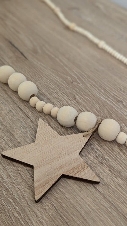 Beaded Star Garland