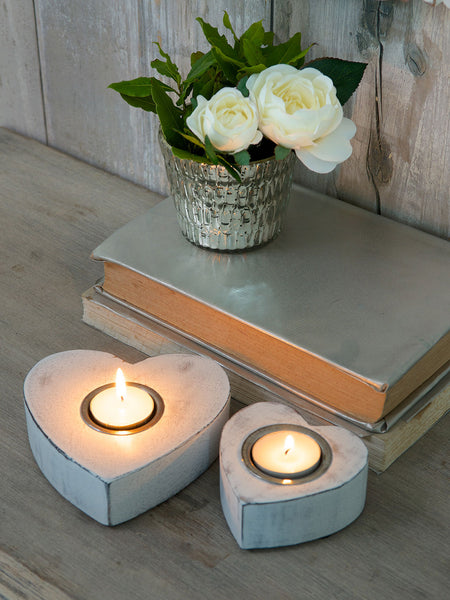 Wooden Heart Tealight Holders