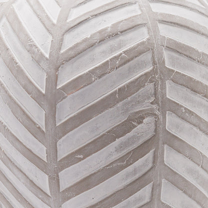 Bloomville Stone Chevron Vase