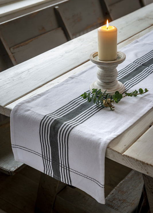 Woven Striped Table Runner