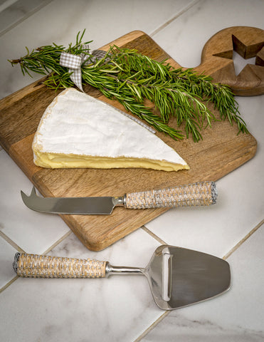 Rattan Cheese Knife Set