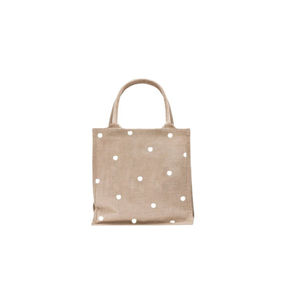 Polka Dot Jute Bag