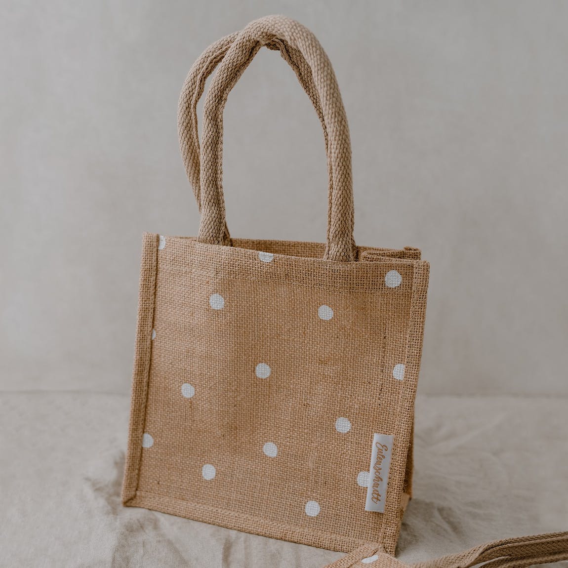 Polka Dot Jute Bag