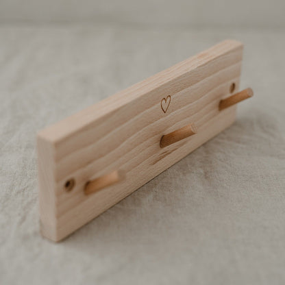 Wooden Heart Hooks