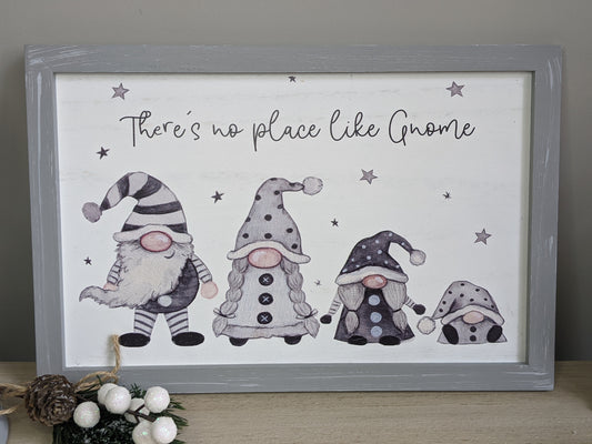 Framed Gnome Plaque