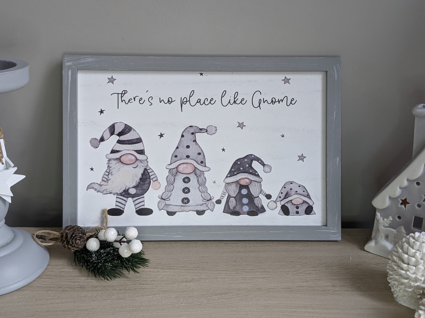 Framed Gnome Plaque
