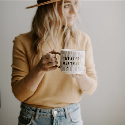 Gold Tile Sweater Weather Mug