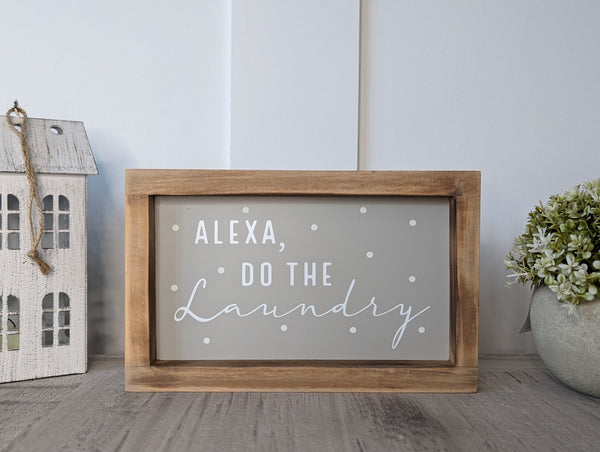 Alexa Laundry Plaque