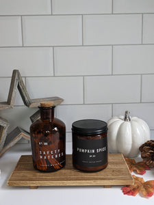 Pumpkin Spice Amber Candle Jar