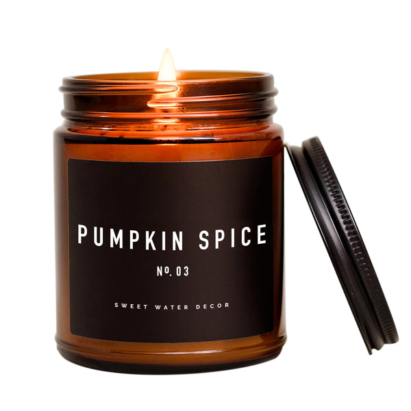 Pumpkin Spice Amber Candle Jar