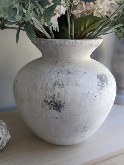 Antique White Vase