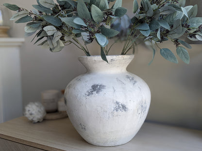 Antique White Vase
