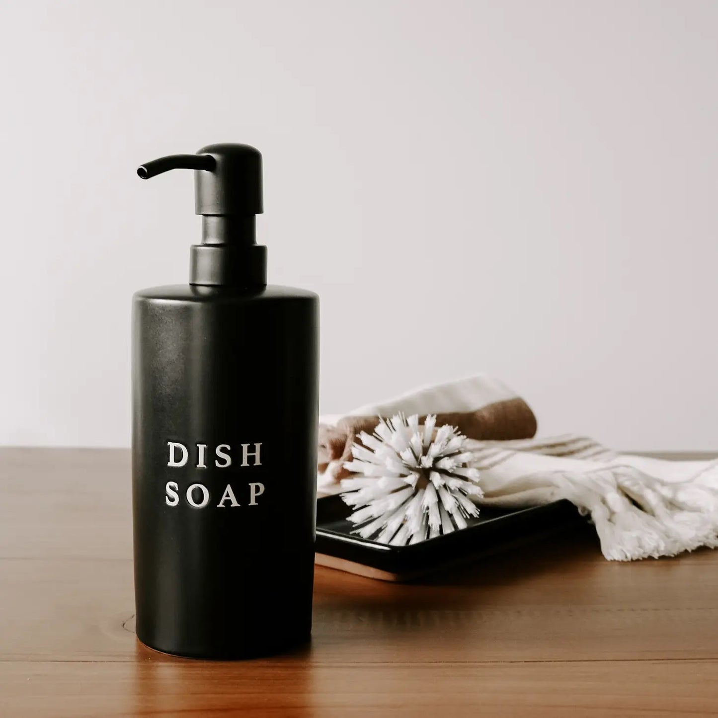 Black Stoneware Soap Dispensers