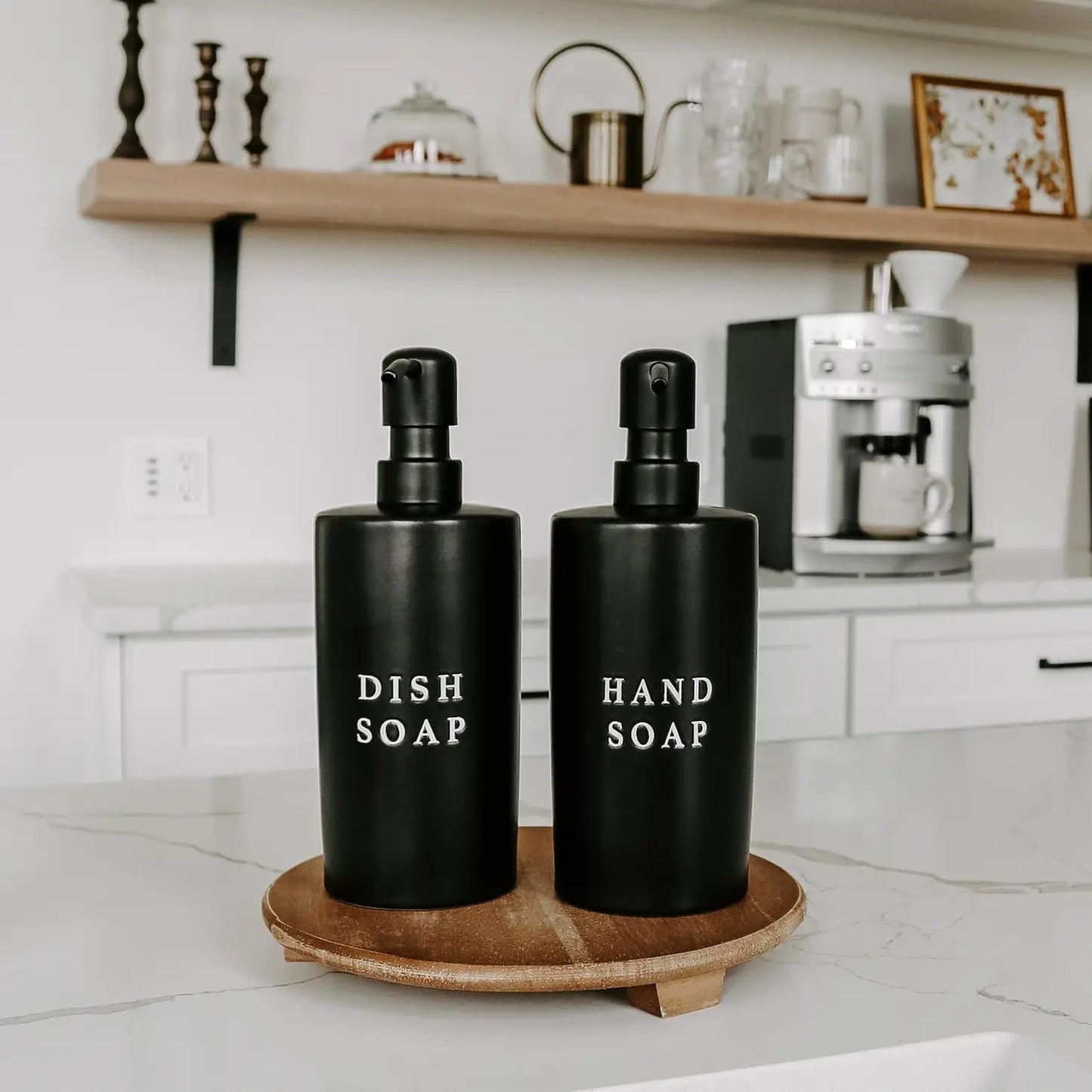 Black Stoneware Soap Dispensers
