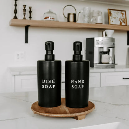 Black Stoneware Soap Dispensers