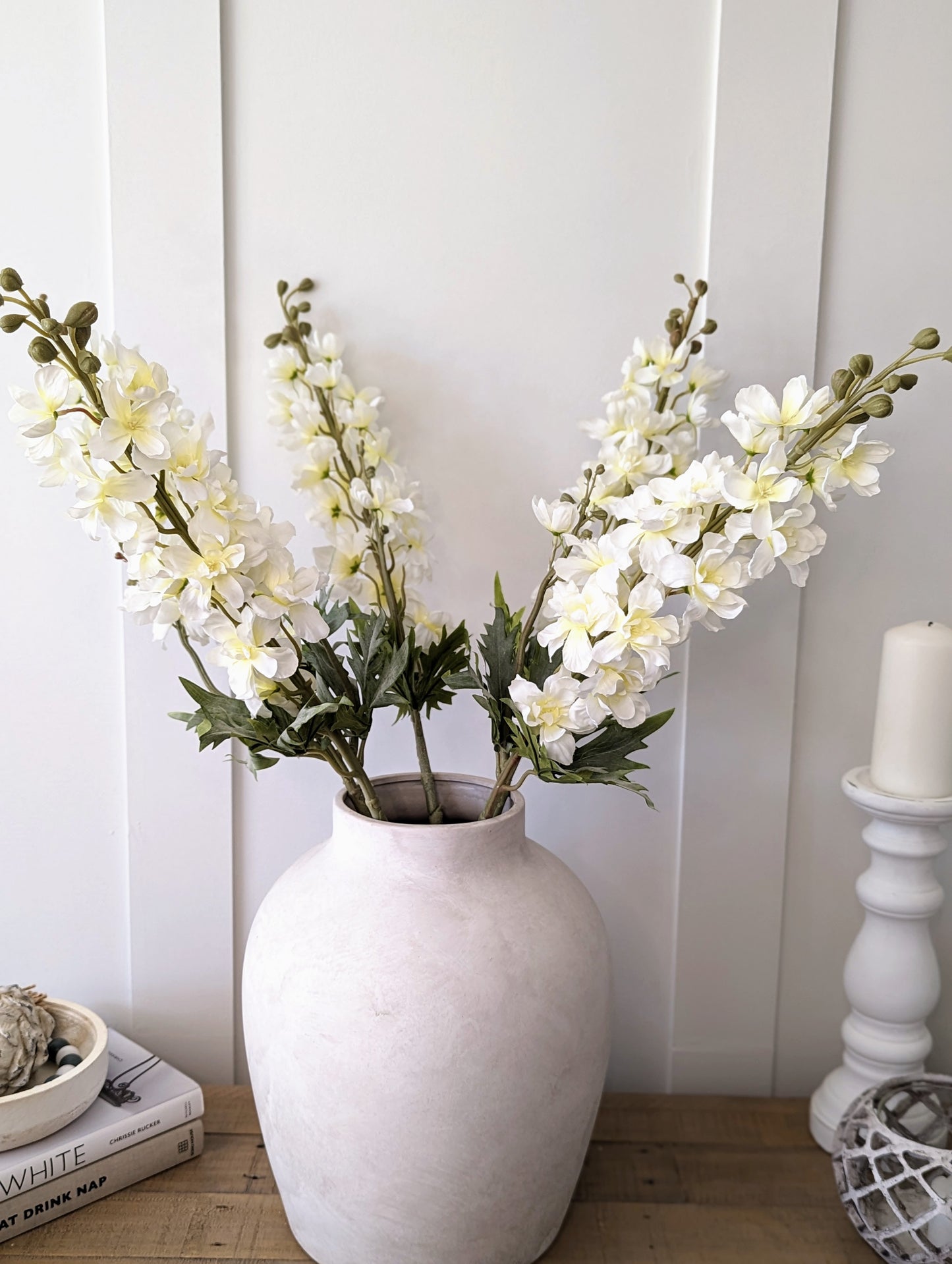 White Delphinium Stem