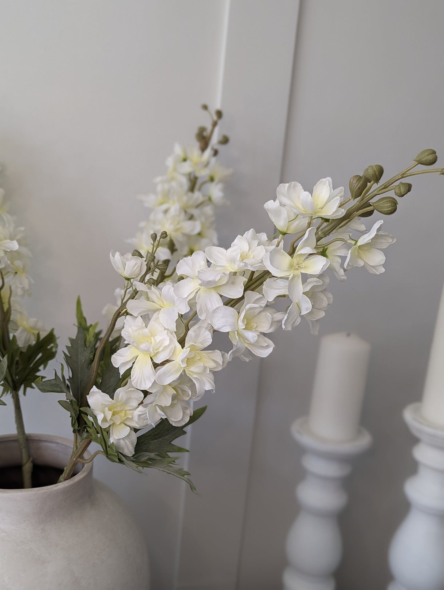 White Delphinium Stem