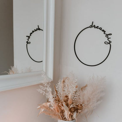 Dream Big Wooden Wreath